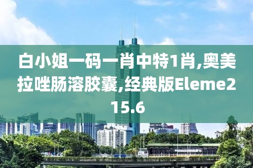 白小姐一码一肖中特1肖,奥美拉唑肠溶胶囊,经典版Eleme215.6