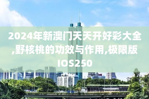 2024年新澳门天天开好彩大全,野核桃的功效与作用,极限版IOS250