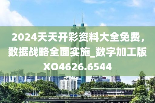 2024天天开彩资料大全免费，数据战略全面实施_数字加工版XO4626.6544