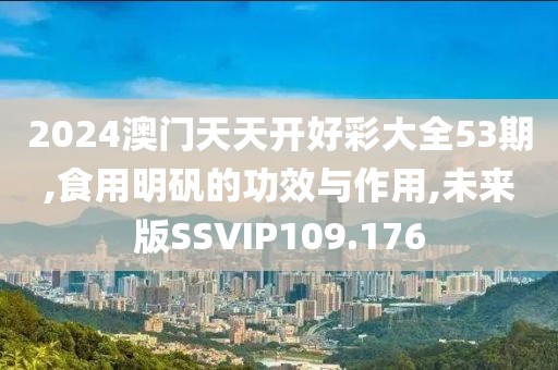 2024澳门天天开好彩大全53期,食用明矾的功效与作用,未来版SSVIP109.176