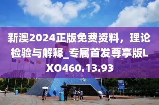 新澳2024正版免费资料，理论检验与解释_专属首发尊享版LXO460.13.93