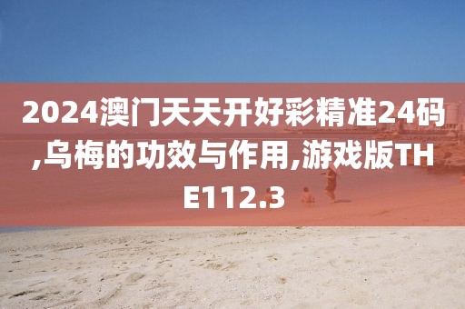 2024澳门天天开好彩精准24码,乌梅的功效与作用,游戏版THE112.3