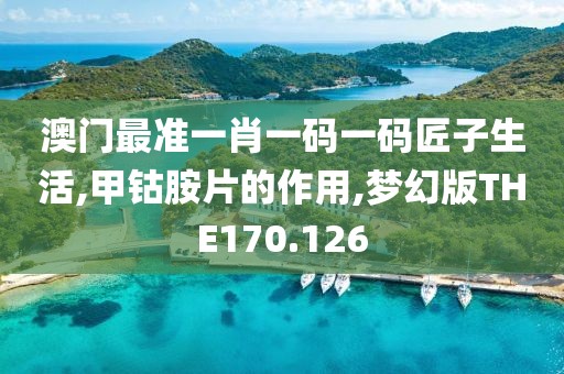 澳门最准一肖一码一码匠子生活,甲钴胺片的作用,梦幻版THE170.126