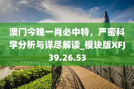 澳门今晚一肖必中特，严密科学分析与详尽解读_模块版XFJ39.26.53