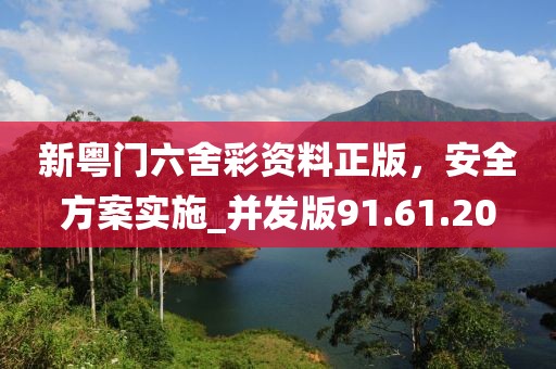 新粤门六舍彩资料正版，安全方案实施_并发版91.61.20