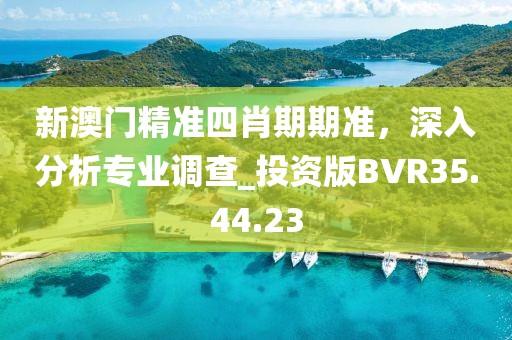 新澳门精准四肖期期准，深入分析专业调查_投资版BVR35.44.23