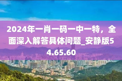 2024年一肖一码一中一特，全面深入解答具体问题_安静版54.65.60