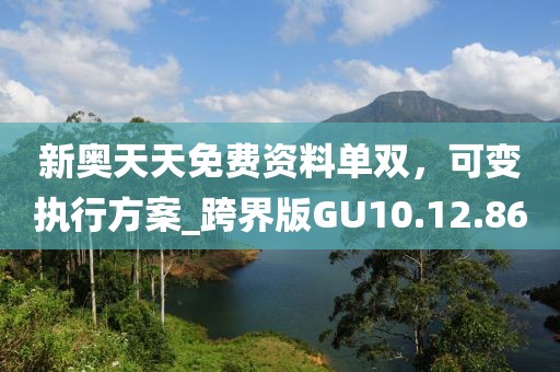 新奥天天免费资料单双，可变执行方案_跨界版GU10.12.86