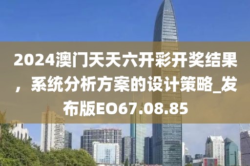 2024澳门天天六开彩开奖结果，系统分析方案的设计策略_发布版EO67.08.85