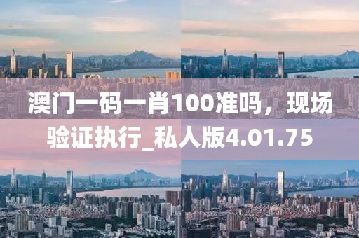 澳门一码一肖100准吗，现场验证执行_私人版4.01.75