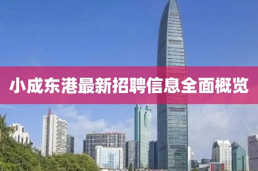 小成东港最新招聘信息全面概览