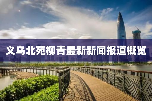 义乌北苑柳青最新新闻报道概览