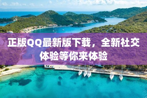 正版QQ最新版下载，全新社交体验等你来体验