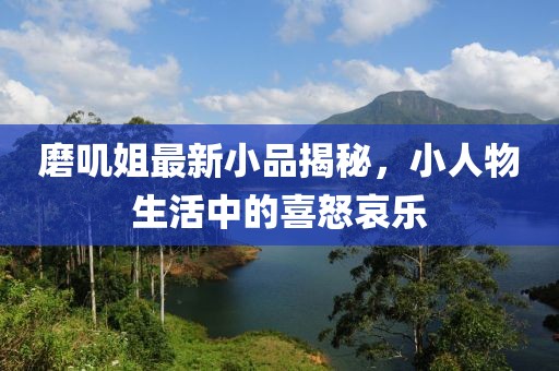 磨叽姐最新小品揭秘，小人物生活中的喜怒哀乐