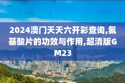 2024澳门天天六开彩查询,氨基酸片的功效与作用,超清版GM23