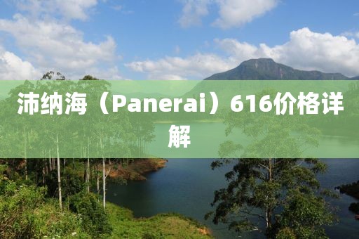 沛纳海（Panerai）616价格详解