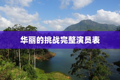 华丽的挑战完整演员表