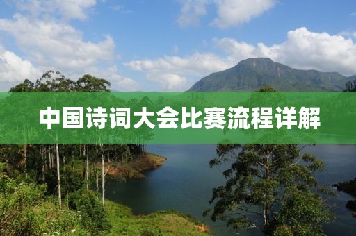 中国诗词大会比赛流程详解
