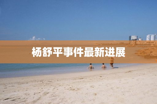 杨舒平事件最新进展