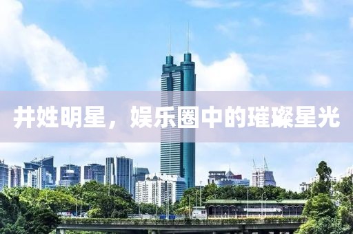 井姓明星，娱乐圈中的璀璨星光