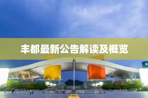 丰都最新公告解读及概览