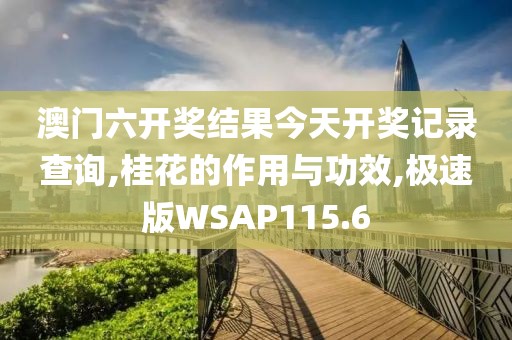 澳门六开奖结果今天开奖记录查询