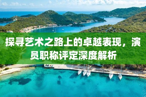 探寻艺术之路上的卓越表现，演员职称评定深度解析