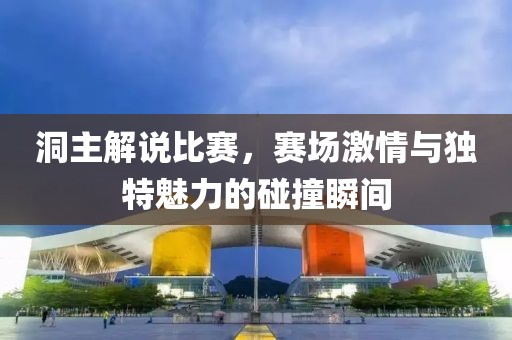 洞主解说比赛，赛场激情与独特魅力的碰撞瞬间