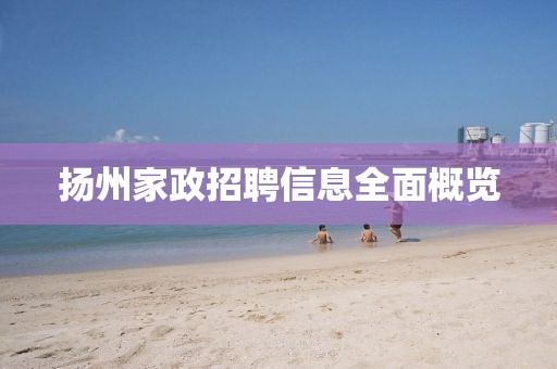 扬州家政招聘信息全面概览