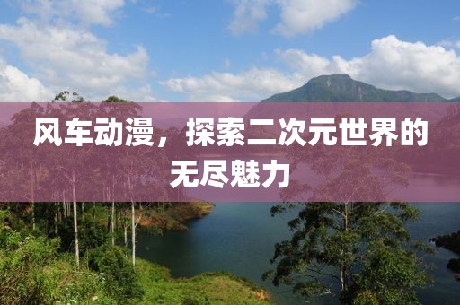 风车动漫，探索二次元世界的无尽魅力