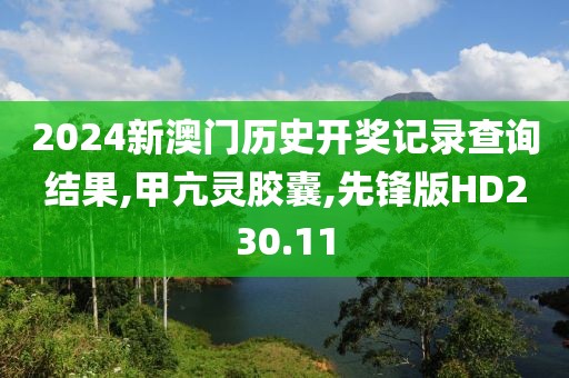 2024新澳门历史开奖记录查询结果