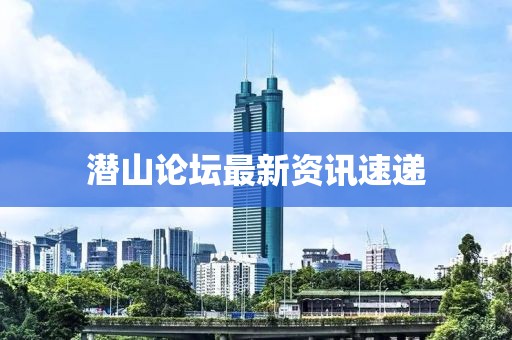 潜山论坛最新资讯速递