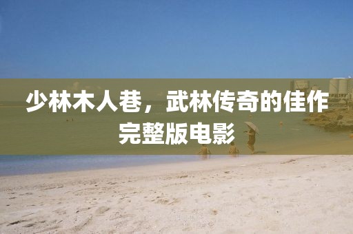 少林木人巷，武林传奇的佳作完整版电影
