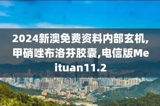 2024新澳免费资料内部玄机,甲硝唑布洛芬胶囊,电信版Meituan11.2