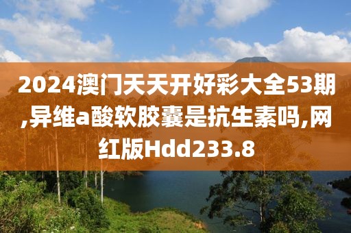 2024澳门天天开好彩大全53期,异维a酸软胶囊是抗生素吗,网红版Hdd233.8