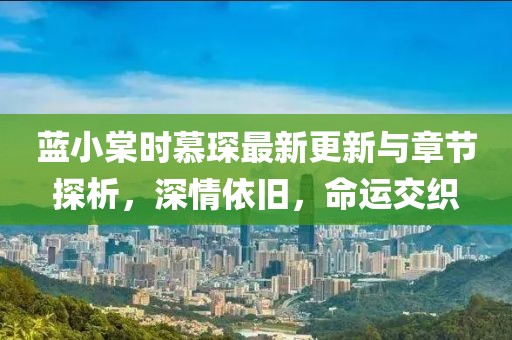 蓝小棠时慕琛最新更新与章节探析，深情依旧，命运交织
