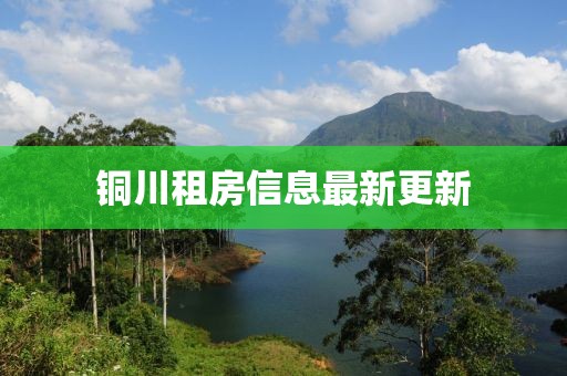 铜川租房信息最新更新