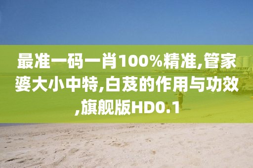 最准一码一肖100%精准,管家婆大小中特,白芨的作用与功效,旗舰版HD0.1