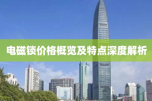 电磁锁价格概览及特点深度解析