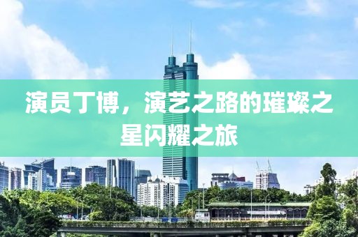 演员丁博，演艺之路的璀璨之星闪耀之旅
