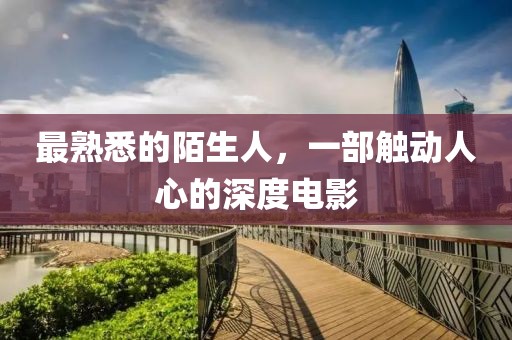 最熟悉的陌生人，一部触动人心的深度电影