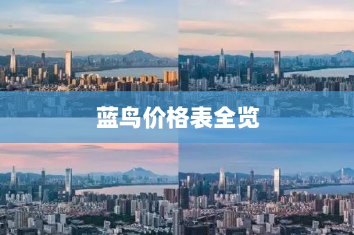 蓝鸟价格表全览