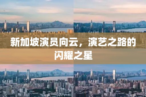 新加坡演员向云，演艺之路的闪耀之星