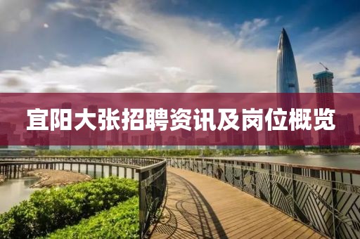 宜阳大张招聘资讯及岗位概览