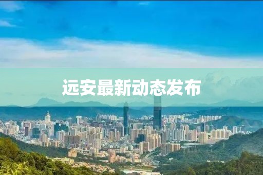 远安最新动态发布