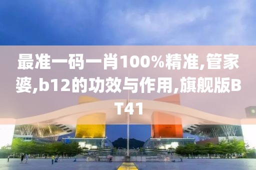 最准一码一肖100%精准,管家婆,b12的功效与作用,旗舰版BT41