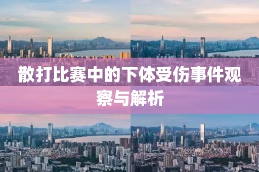 散打比赛中的下体受伤事件观察与解析