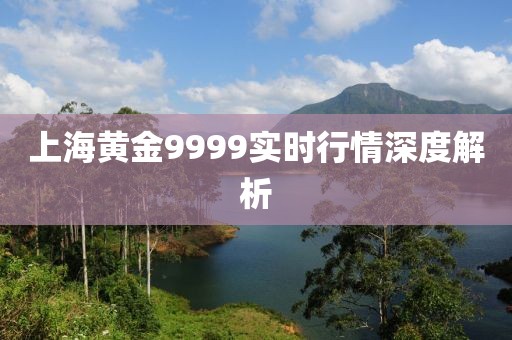 上海黄金9999实时行情深度解析