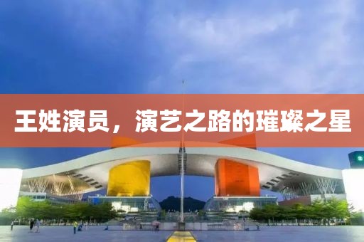 王姓演员，演艺之路的璀璨之星