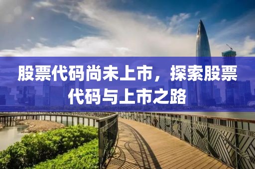 股票代码尚未上市，探索股票代码与上市之路